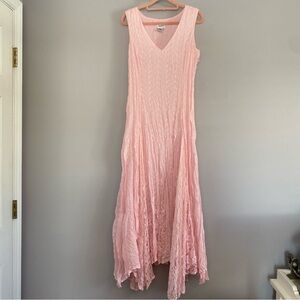 Together Baby Pink Sleeveless Maxi Dress